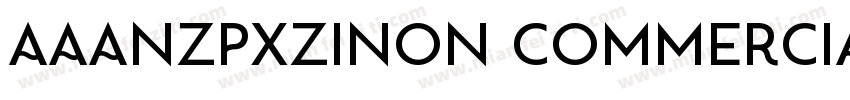 AaANZPXZINon CommercialUse字体转换